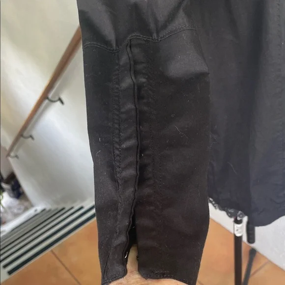 Free People NWOT Black Button-Up Long Sleeve Shirt Dress Medium - Picture 4 of 6